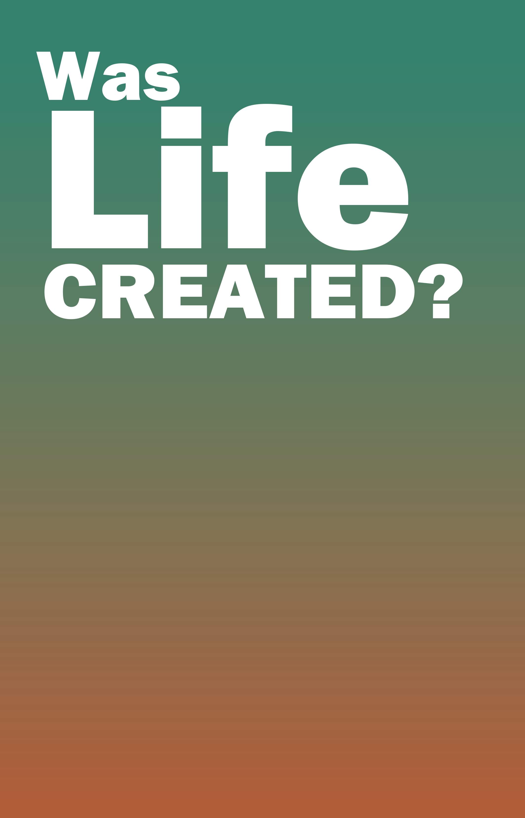 Poster for Stand "Was Life CREATED?"