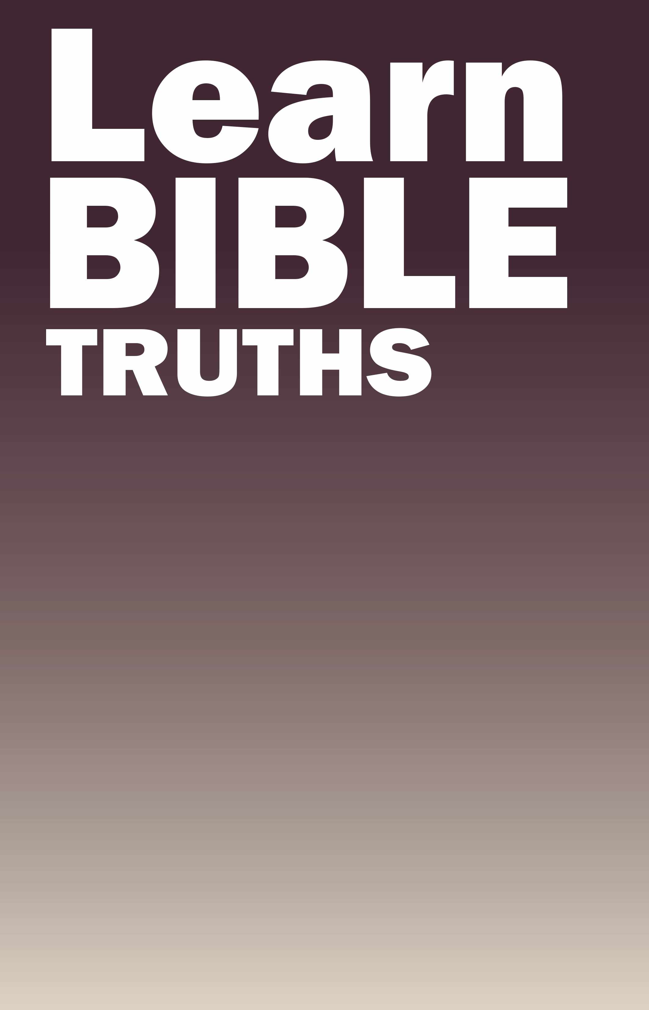 Poster for Stand "Learn BIBLE TRUTHS"