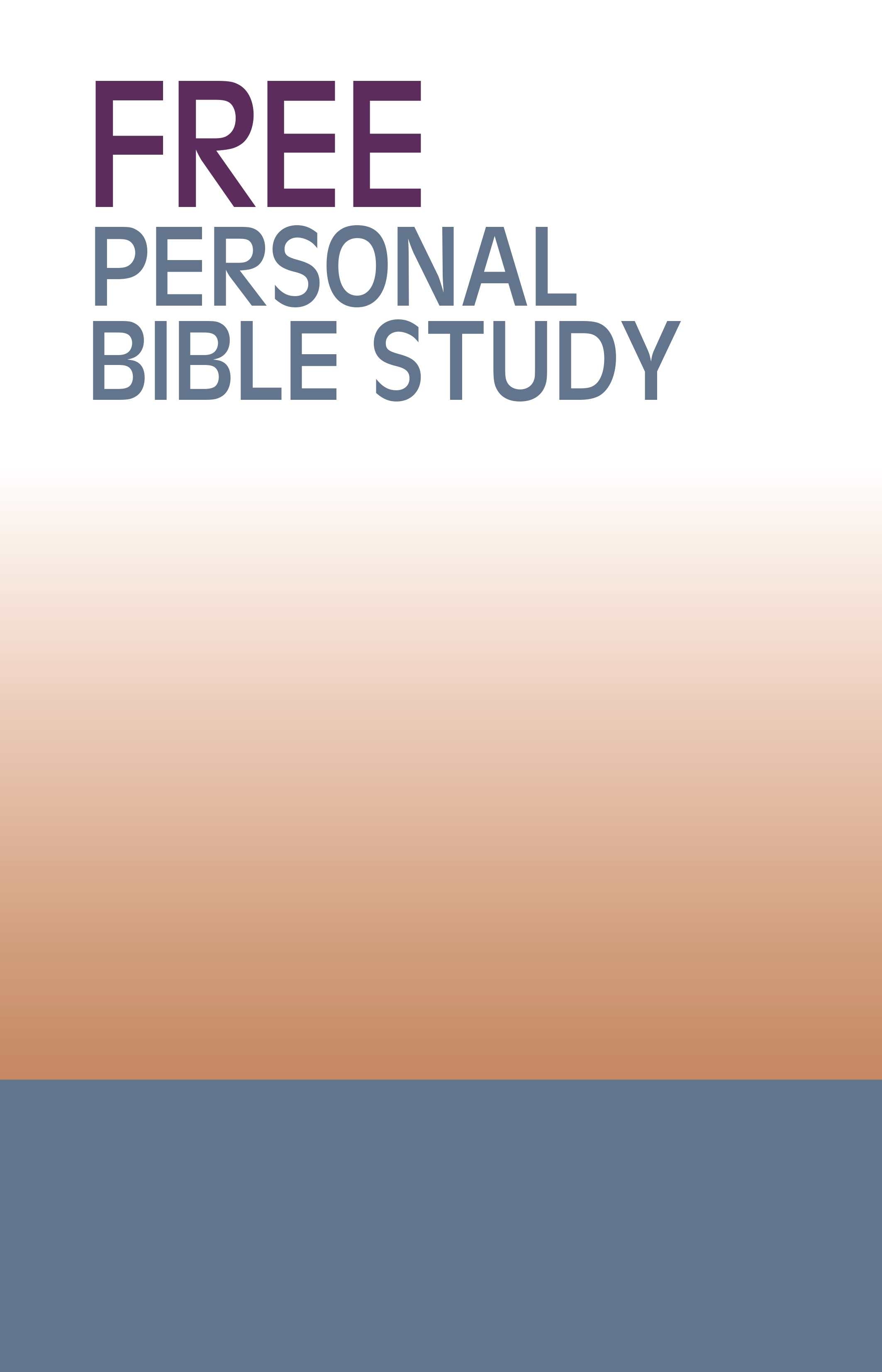 Poster for Cart "FREE PERSONAL BIBLE STUDY 3"