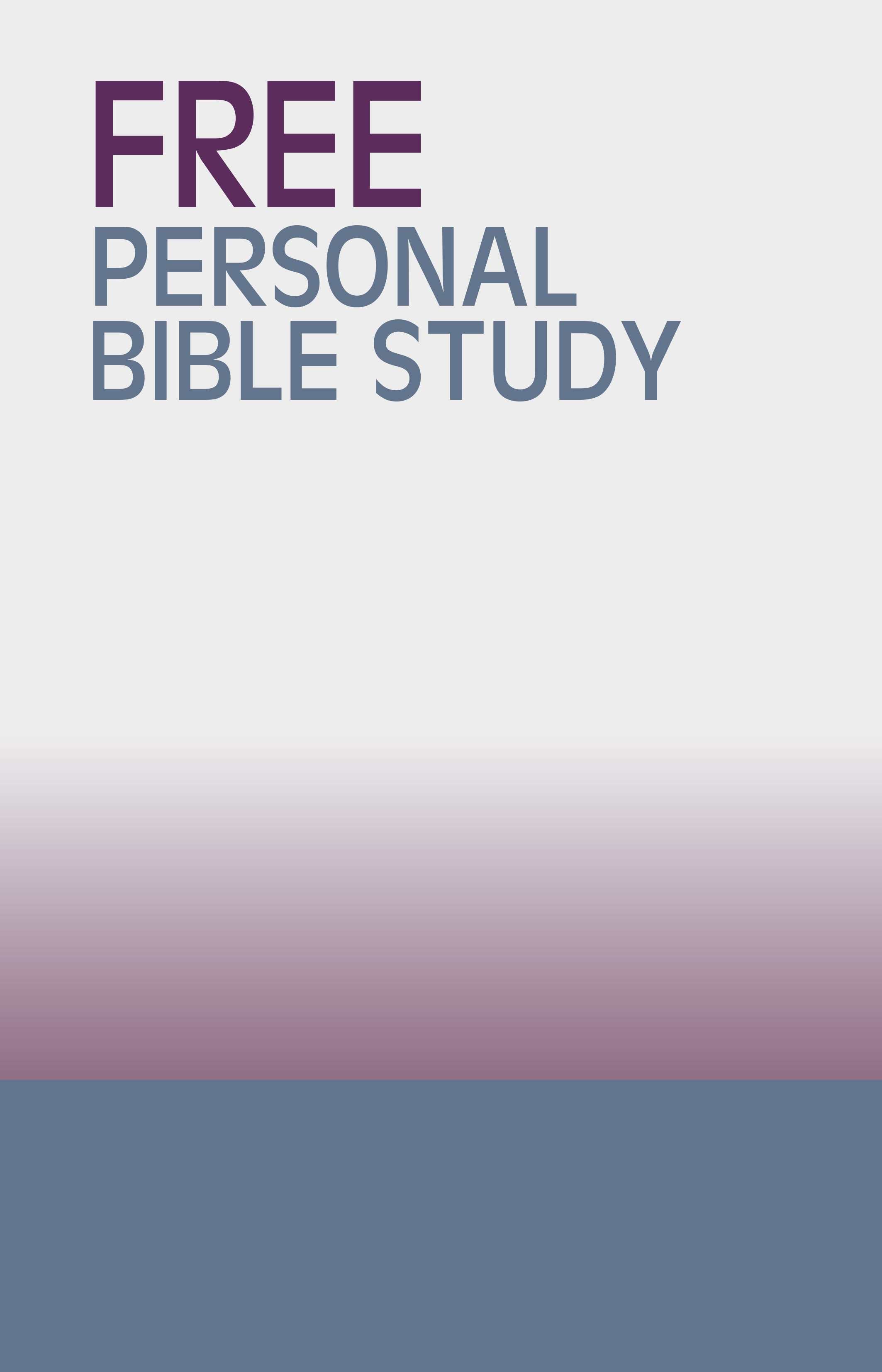 Poster for Stand "FREE PERSONAL BIBLE STUDY 2"